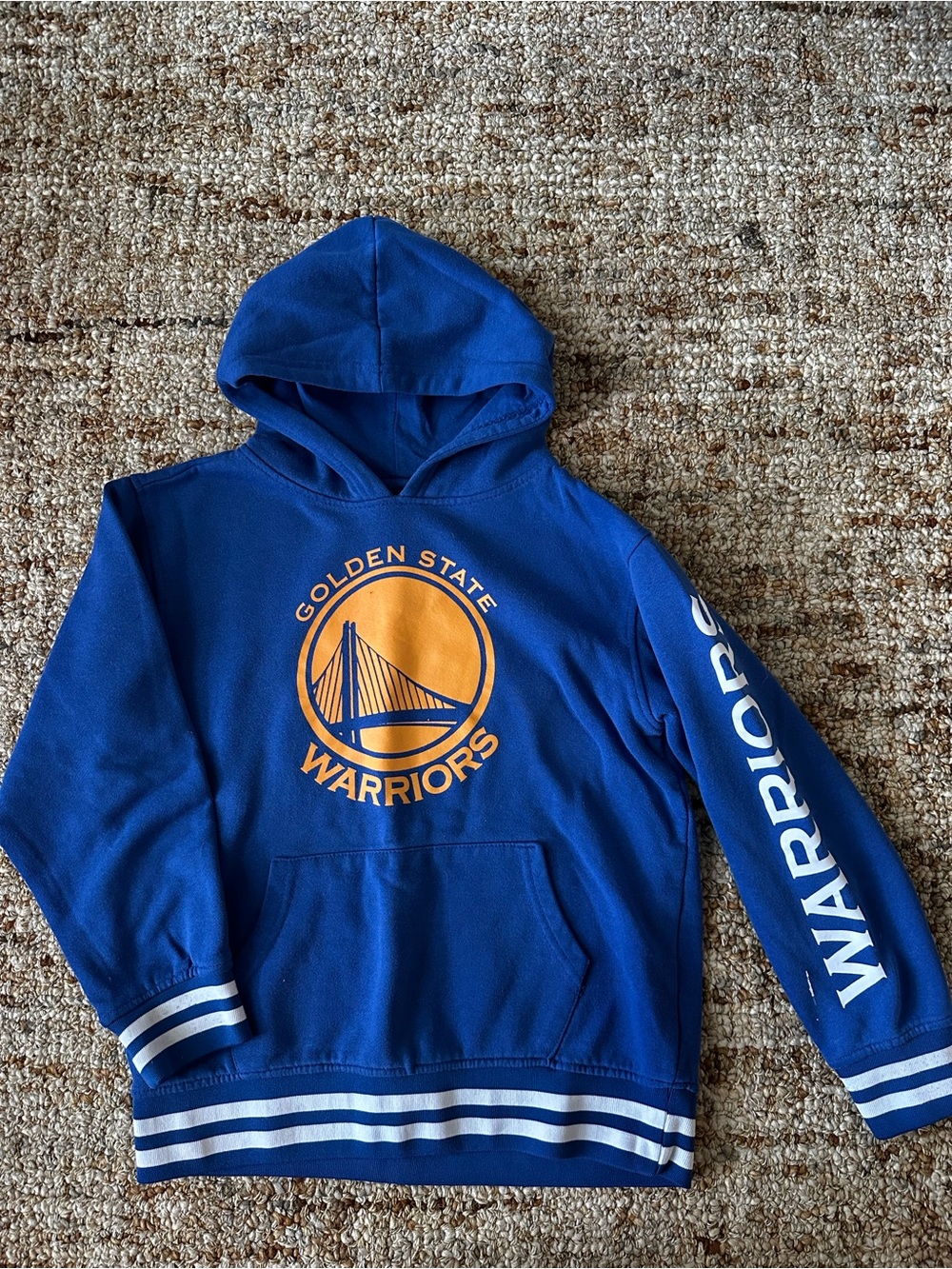 NBA Royal Blue Hoodie with Yellow Graphic